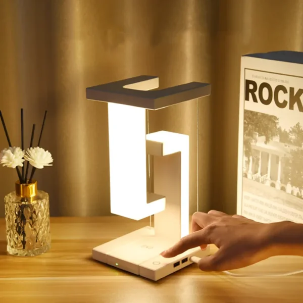 Anti Gravity Reading Desk Light Magnetic Levitation Table Lamp for Bedroom Study Office Decor