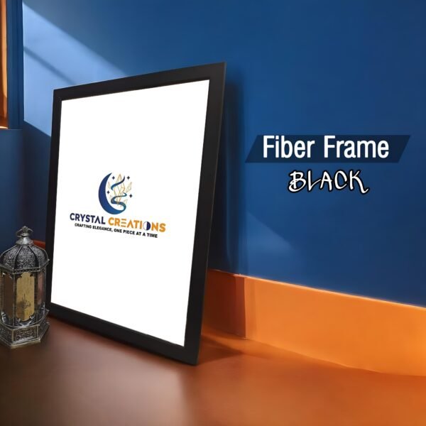 Fiber Frame Black Crystal Creations