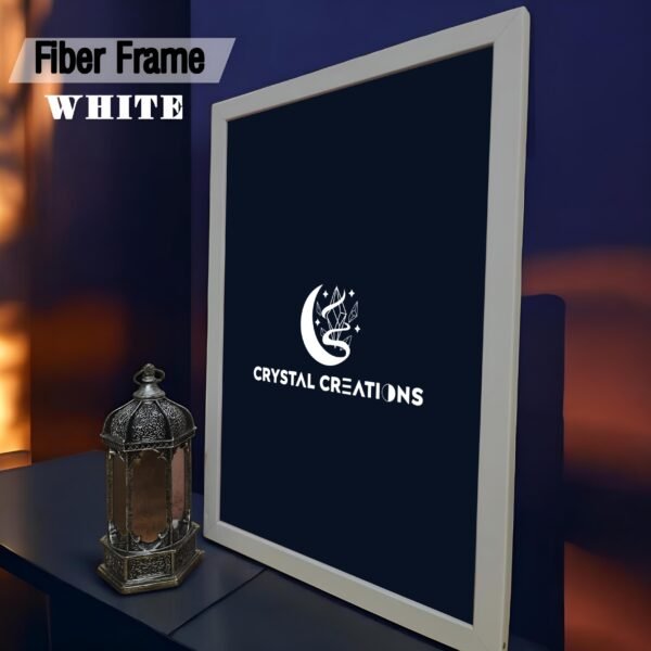 Fiber Frame White Crystal Creations