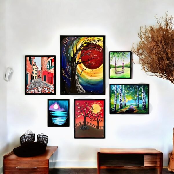 Eclectic Visions Multi-Theme Premium Wall Art Set