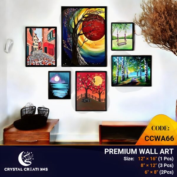Eclectic Visions Multi-Theme Premium Wall Art Set