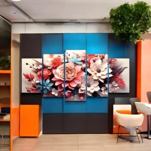 Lush Blossom Arrangement Canvas