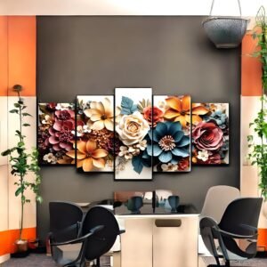 Vibrant Floral Premium Wall Canvas