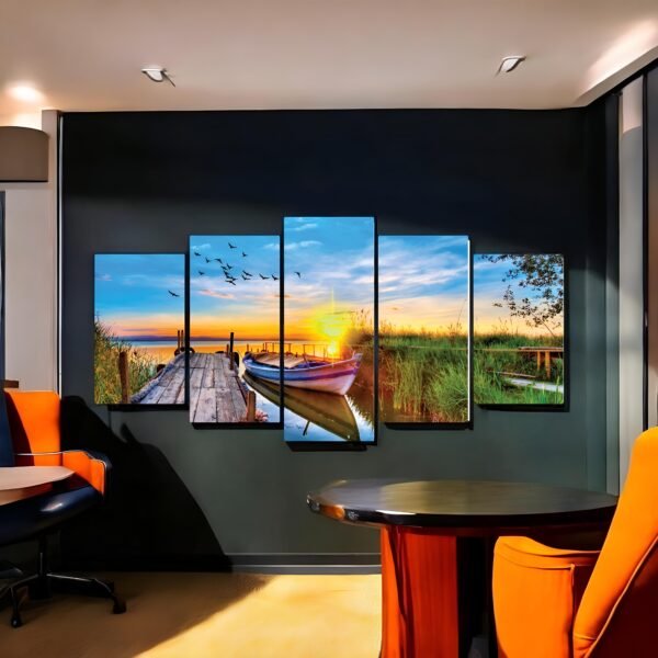 Tranquil Panoramic Landscape Art Set