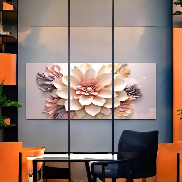 Layered Floral Canvas Art
