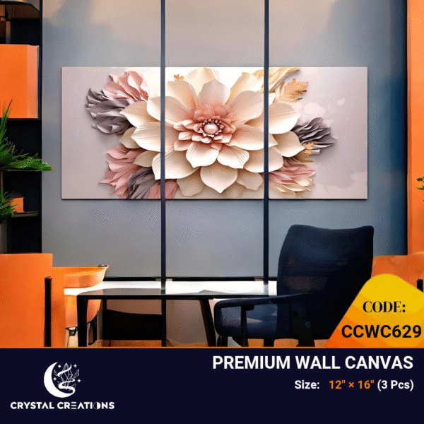 Layered Floral Canvas Art