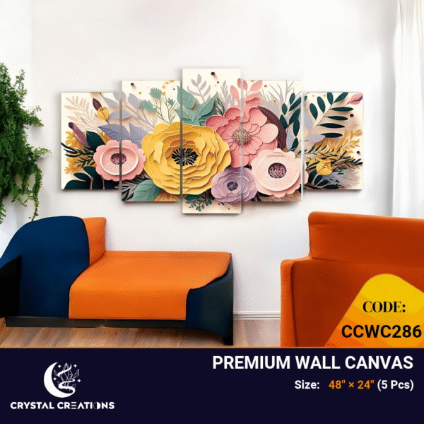 Colorful Blossom Arrangement Canvas