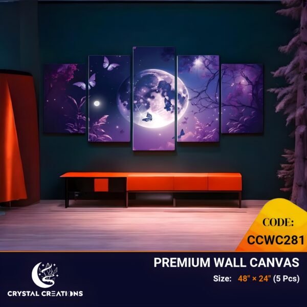 Tranquil Panoramic Night Scene Art Set