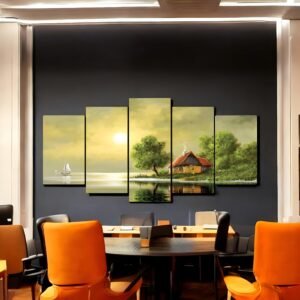 Tranquil Panoramic Landscape Art Set