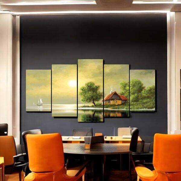Tranquil Panoramic Landscape Art Set