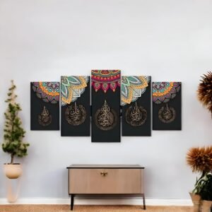 Spiritual Canvas Display with Geometric Designs
