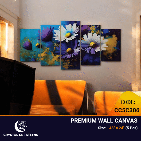 Colorful Blossom Arrangement Canvas