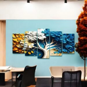 The Cycle of Life Four Seasons Tree Canvas
