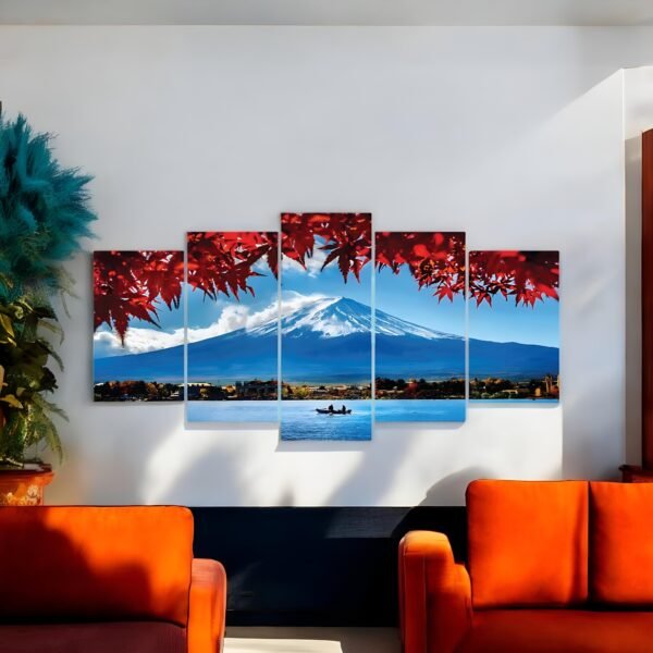 Beautiful and Serene Panoramic Autumn Mountain Wall Art