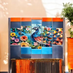 Peacock's Paradise Floral Abundance Canvas
