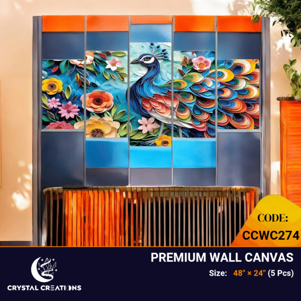 Peacock's Paradise Floral Abundance Canvas
