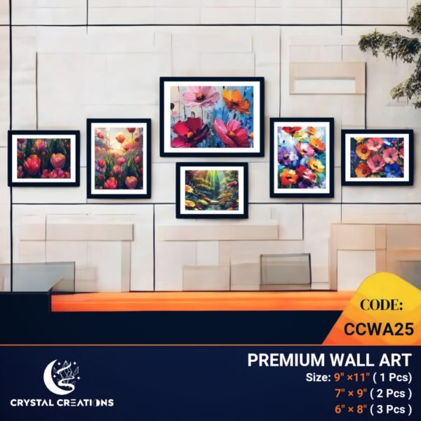 Radiant Petals Vibrant Floral Wall Art Collection