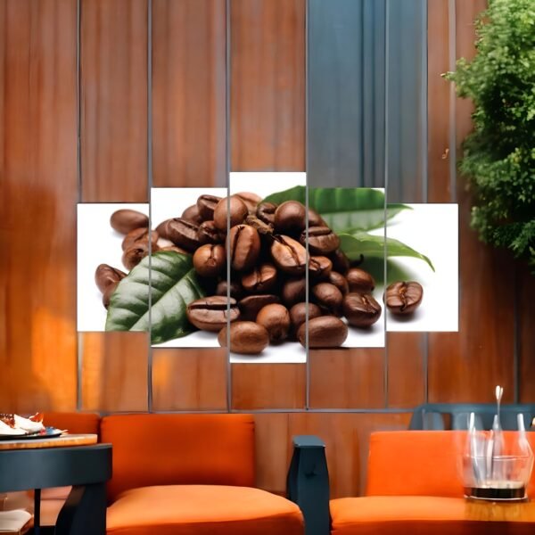 Close-Up Coffee Bean & Leaf Art Set