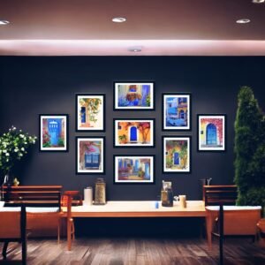 Charming Doorways Vibrant Architectural Wall Art Set