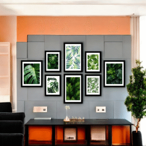 Verdant Vibes Lush Green Botanical Wall Art Set