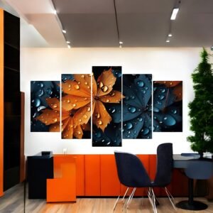 Vibrant Abstract Swirl Canvas Art
