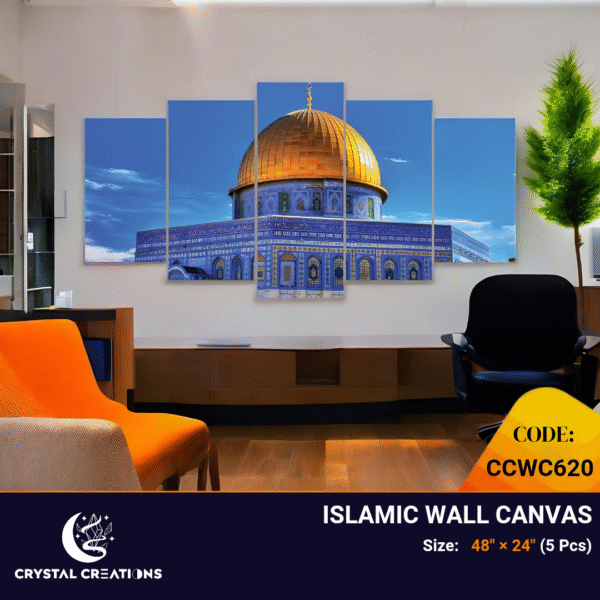 Panoramic Dome of the Rock Canvas