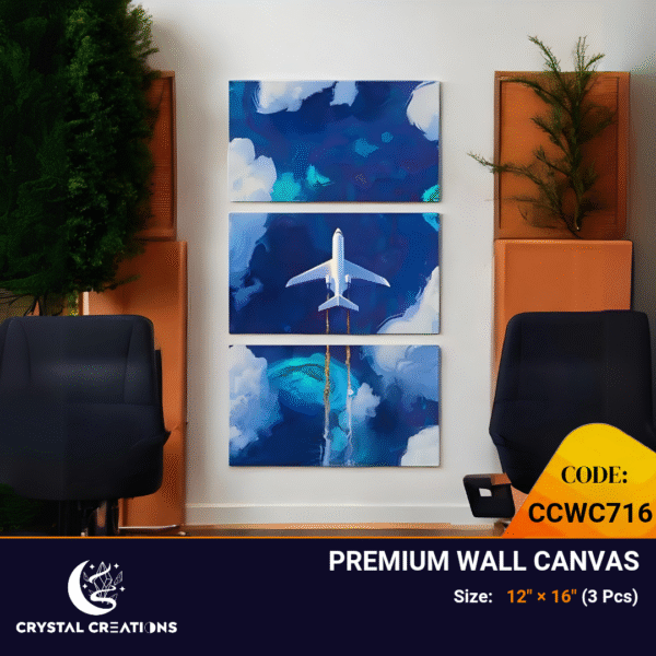 Skyward Journey Premium Airplane Canvas Set