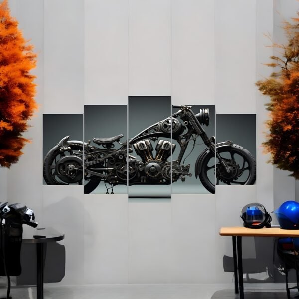 Vintage Iron Horse Canvas Set