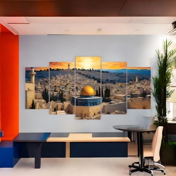 Panoramic Sunrise over Jerusalem Canvas