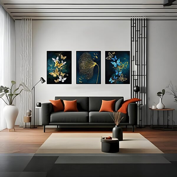 Butterfly & Botanical Canvas Art