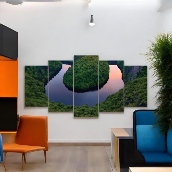Captivating River Canyon Theme Gallery Wall