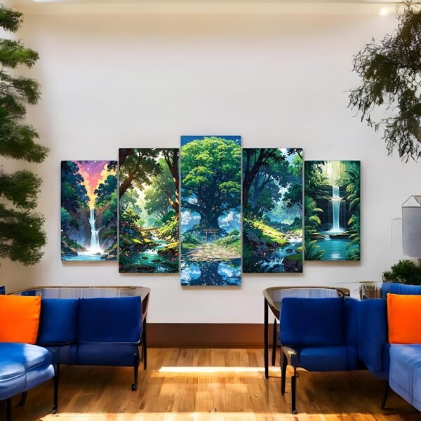 Captivating Magical Forest Theme Gallery Wall