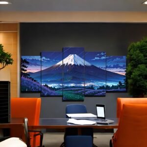 Beautiful and Calming Panoramic Mountain Twilight Wall Art