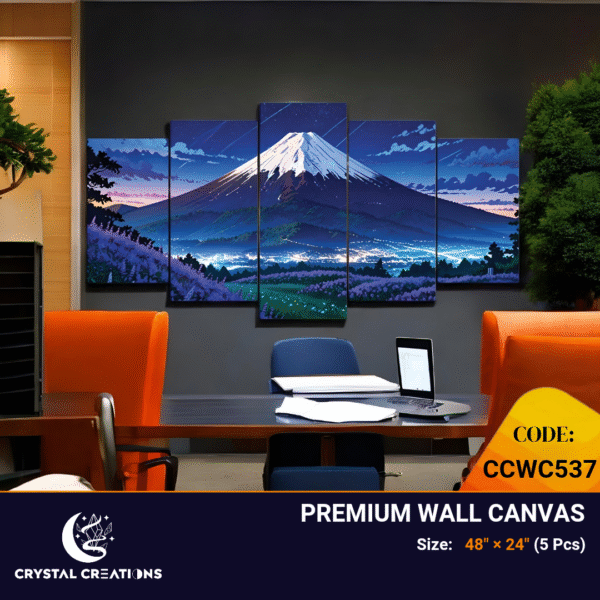 Beautiful and Calming Panoramic Mountain Twilight Wall Art