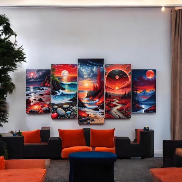 Striking Panoramic Fantasy Art Set