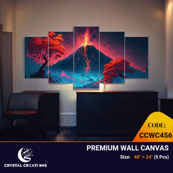 Powerful Panoramic Volcano Wall Art
