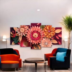 Rich Blossom Arrangement Canvas