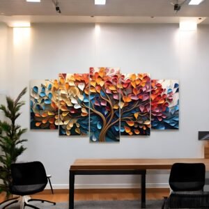 Chromatic Cycle Abstract Four Seasons Tree
