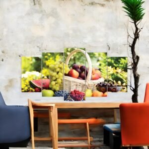 Vibrant and Natural Fruit Lover's Panoramic Wall Art