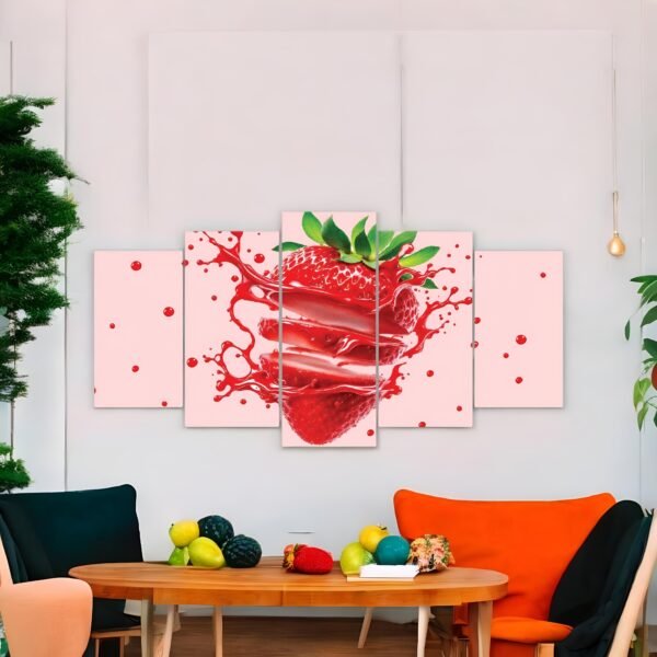 Refreshing and Colorful Fruit Lover's Panoramic Wall Art