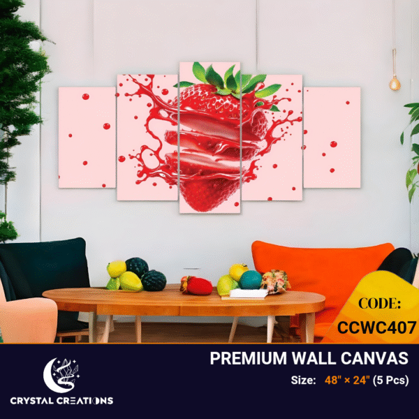 Refreshing and Colorful Fruit Lover's Panoramic Wall Art