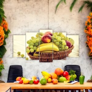 Warm and Wholesome Fruit Lover's Panoramic Wall Art