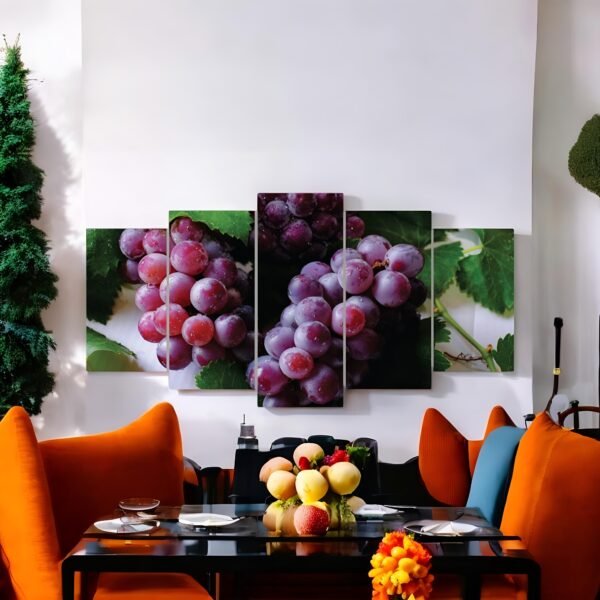 Juicy Purple Grapes Panoramic Print