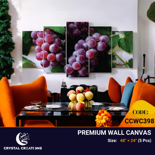 Juicy Purple Grapes Panoramic Print