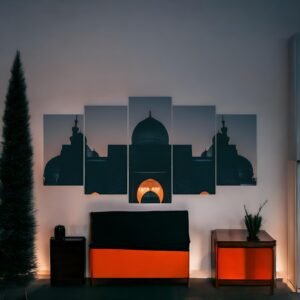 Mystical Mosque Silhouette Art
