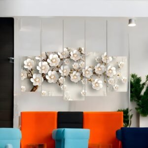 Delicate White Bloom Elegant Floral Canvas Art