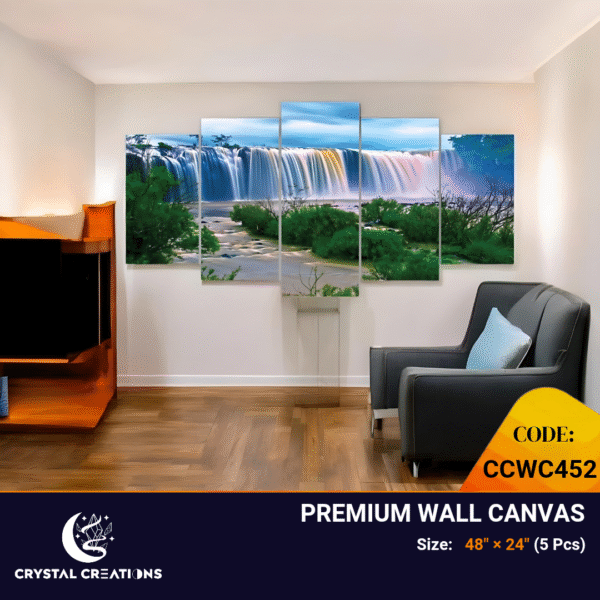 Beautiful and Calming Panoramic Waterfall Wall Art
