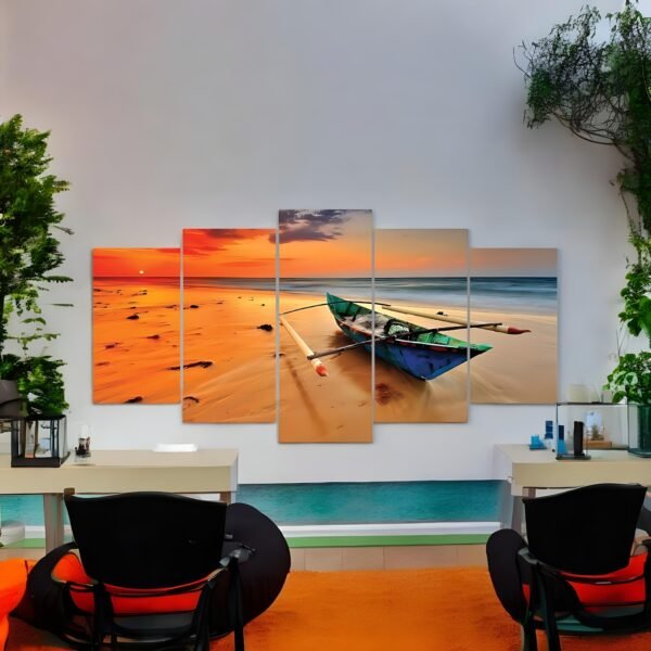Tranquil Panoramic Seascape Art Set