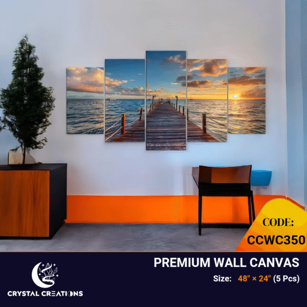Beautiful and Calming Panoramic Ocean Pier Wall Art