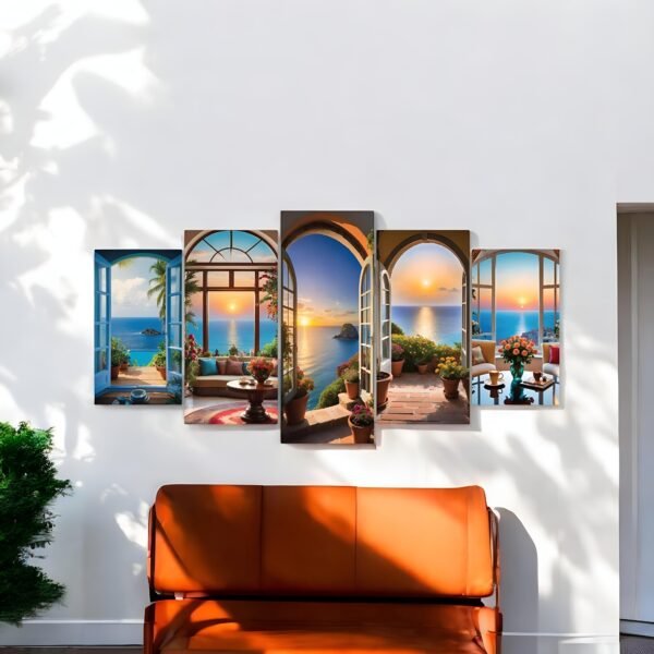 Beautiful and Calming Panoramic Tropical Paradise Wall Art
